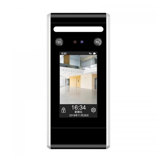 动态人脸识别电子门禁系统套装考勤打卡门禁一体机双玻璃门磁力锁